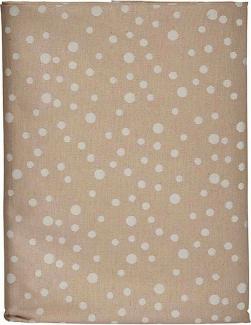 Tischdecke Jacquard Punkte Beige (140x180 cm)