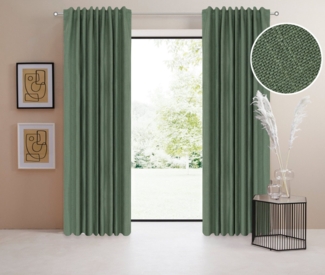 LeGer Home by Lena Gercke Verdunkelungsvorhang Marusha (1 St), Multifunktionsband, verdunkelnd, Polyester, Verdunkelnder Vorhang, blickdicht, Leinenoptik, robuste Haptik, Thermo