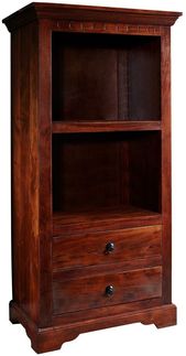 Regal Akazie 68 x 44 x 140 nougat lackiert OXFORD #1010