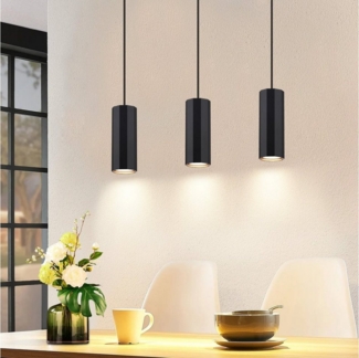 Nettlife Pendelleuchte Hängelampe GU10 Wohnzimmer Pendelleuchte Modern, höhenverstellbar, LED wechselbar, Wohnzimmer Küche Schlafzimmer