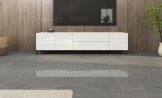 borchardt Möbel Lowboard, Metallfüße, grifflose Optik