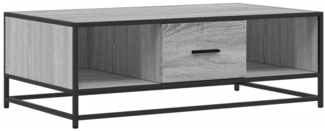 Couchtisch, Sofatisch Grau Sonoma 100 x 57 x 35 cm Holzwerkstoff und Metall