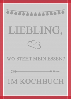 Geschirrtuch KOCHBUCH (BL 50x70 cm)