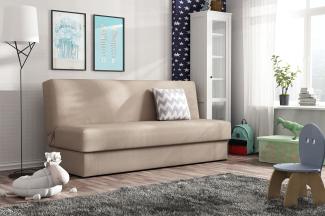 Schlafsofa Adela Mini, Farbe: Enjoy 2 + Zickzack Grau