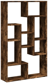 vidaXL Bücherregal Räuchereiche 72x20x120 cm Holzwerkstoff 858160