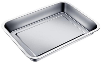 GarveeMore Backblech Blechpfanne aus Edelstahl, Backblech für Ofen mit Bräter 45 x 35 x 4,8 cm
