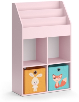 Kinderregal Luigi Rosa 72 x 114.2 cm mit 2 Faltboxen (bunt) Vicco