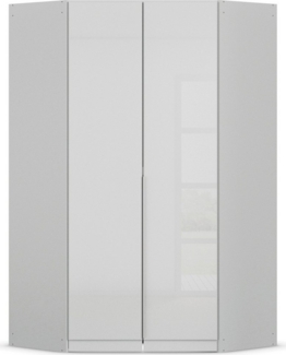 rauch Eckkleiderschrank Kleiderschrank Schrank Ankleidezimmer Schlafzimmer Garderobe AGORDO (in zwei Griff-Farben) mit Glastüren, voll ausgestattet mit viel Stauraum MADE IN GERMANY