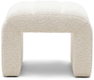 Rivièra Maison Hocker Hocker Brera Stool Bouclé Weiß Sand