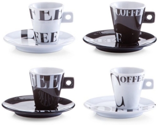 Neuetischkultur Espressotasse Espresso-Set 8-teilig, Porzellan