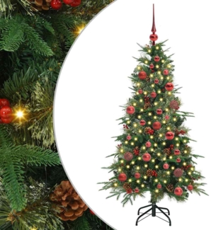 vidaXL Künstlicher klappbarer Weihnachtsbaum Grün 150 cm PE und PVC 3397406