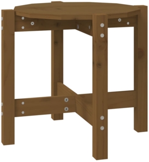 Couchtisch, Sofatisch Honigbraun Ø 52,5x45 cm Massivholz Kiefer