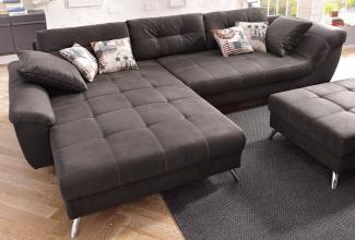 Jockenhöfer Gruppe Ecksofa San Francisco L-Form, mit eingearbeiteter Kaltschaummatte und Steppung, inklusive Kissen