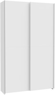 Schwebetürenschrank >HOME NOOK< 6 Einlegböden, Weiss - 120,1x210x39,1cm (BxHxT)