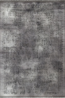 Kurzflor Teppich Emilia Läufer - 80x150 cm - Grau