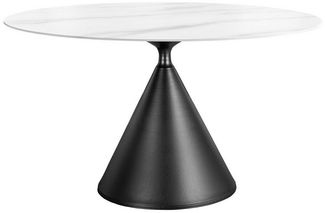 riess-ambiente Esstisch SIGNATUR 135cm weiß (Einzelartikel, 1-St), Runder Tisch - ideal für moderne Küchen, Wohn-, Esszimmer & Wohnküchen