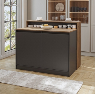 Roomart Kücheninsel CORTADO, (Bartisch, Küchentish), •Weiß • Eiche • Weiß-Eiche • Anthrazit-Eiche
