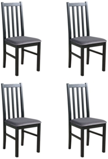 MOEBLO Stuhl BESO 10 (Eleganter Massivholz-Stuhl – zeitloses Design und hoher Sitzkomfort für stilvolle Wohnräume Polsterstühle, Holzstühle, Esszimmerstühle, Massivholz, 4 St), (BxHxT):43x97x40cm