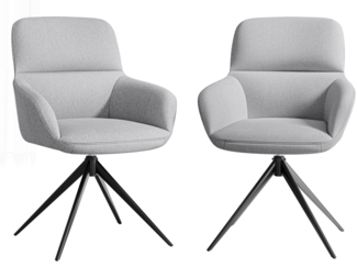 Drehsessel Bokiz 3615/BK (Farbe: Lukka 85, Schwarz)