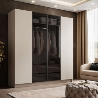 Lookway Kleiderschrank ATRIUM Vier­türiger Schrank mit Glasfront