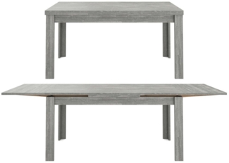 Tisch Esstisch Auszugstisch Küchentisch Funktionstisch ausziehbar MONZI Beton Grau Nb. 180x90 cm