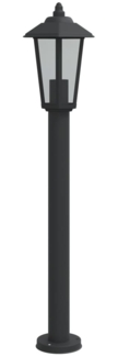 vidaXL Wegeleuchte Schwarz 80 cm Edelstahl 4006385