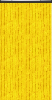 Flauschvorhang in Sondergröße - Türvorhang Breite: 140cm - Länge: 250cm, Gelb