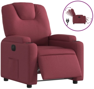 vidaXL Relaxsessel Elektrisch Weinrot Stoff 3204347