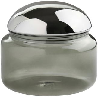 Giftcompany Vorratsdose Voile Glasdose L grau/silber 12,5cm, Glas
