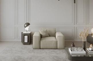 Sessel Designersessel CELES in Stoff Opera Velvet Creme