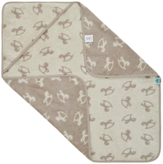 SEI Design Kapuzenhandtuch Kapuzentuch 80x80 Babyhandtuch mit Kapuze, Frottee (Liebevoll verpackt in einem hochwertigen Geschenkkarton – ideal zum Verschenken), 100% Organic Bio Baumwolle, Ideal als Badeponcho und Kuscheldecke