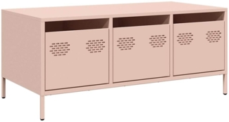 vidaXL Couchtisch Rosa 101,5x50x43,5 cm Kaltgewalzter Stahl 851269