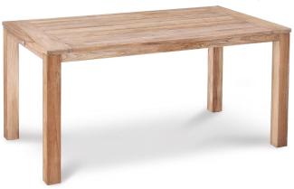 Teak-Tisch Moretti grey-wash 160 x 90 x 75 cm