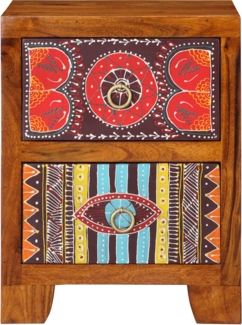 vidaXL Nachttisch 2 Stk. 35x35x45 cm Massivholz Akazie 4016493