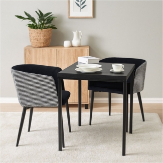 HTI-Living Polsterstuhl Esszimmerstuhl Destin (Set, 2 St), Polsterstuhl Samt Muster