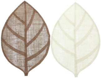 Platzmatte Blatt 4er Set Platzset Untersetzer Tischset Tischmatte Tischwäsche