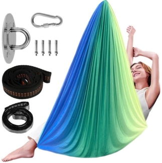 REDOM Hängematte Kinder-Schaukelhängematte Kuschelschaukel Aerial Yoga Hängesessel (flexibel passt sich Körperform an kein Druckgefühl, 1 St, Tragbar elastisch wetterfest hautfreundlich), platzsparend ideal für Kinder kleinere Erwachsene