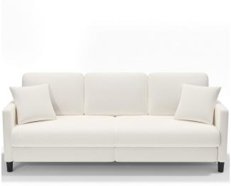 OUNUO Sofa 3-Sitzer Modernes Polstersofa Couch mit 2 Zierkissen 210cm Sofa