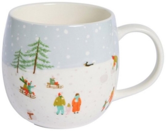 Next Becher Henkeltasse, Winterszene, Keramik