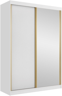 Kleiderschrank Tireno 2D (Farbe: Weiß Velvet)