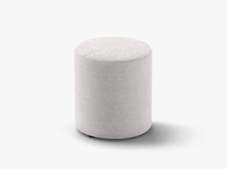 Micadoni Pouf Dia 40cm Boucle Baloo Hellgrau