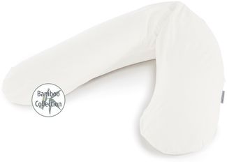 Theraline Stillkissen 190cm inkl. Bezug Wolkenweiß Mikroperlenfüllung