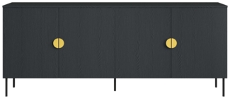 Home affaire Kommode BELLOT Sideboard mit 4 Fächer, 4 Türen, B/T/H: 213/40/87,6 cm, Schubkastenkommode mit Metallgriffen und viel Stauraum