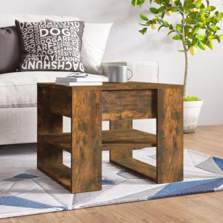 vidaXL Couchtisch Räuchereiche 55,5x55x45 cm Holzwerkstoff 816931