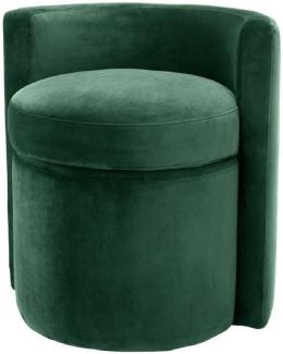 EICHHOLTZ Polsterstool Arcadia Roche Velvet Roche Dark Green velvet