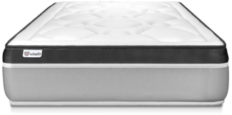 VITAL ERGO matratze 120x200 cm, Taschenfedern und Rückstellschaum, Härtegrad 4, Höhe : 26 cm, 7 Komfortzonen