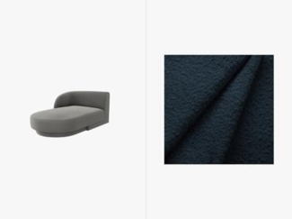 Micadoni Modul Miley 2-Sitzer Links Boucle Dunkelblau