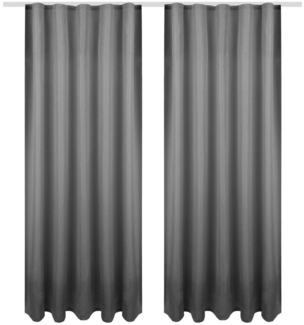 Bestlivings Gardine 2er-Set „Ellen“ – blickdichte Vorhänge mit Universalband, Kräuselband (2 St), blickdicht, in moderner Satin-Optik, pflegeleicht, für Wohn- & Schlafzimmer