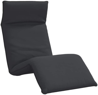 vidaXL Sonnenliege Klappbar Schwarz 175x54x8,5 cm Oxford-Gewebe 4019753