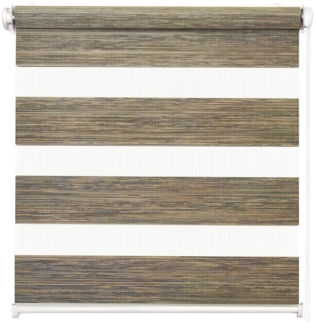 Doppelrollo Doppelrollo Natural Duo-Rollo Klemm Fix mit Klemmträger, Fenster-Rollo, DomDeco, Klemm- oder Schraubmontage